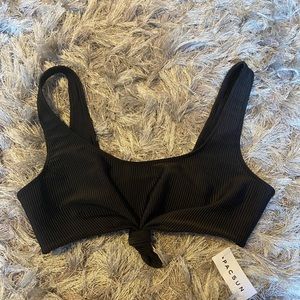 pacsun black bikini top
